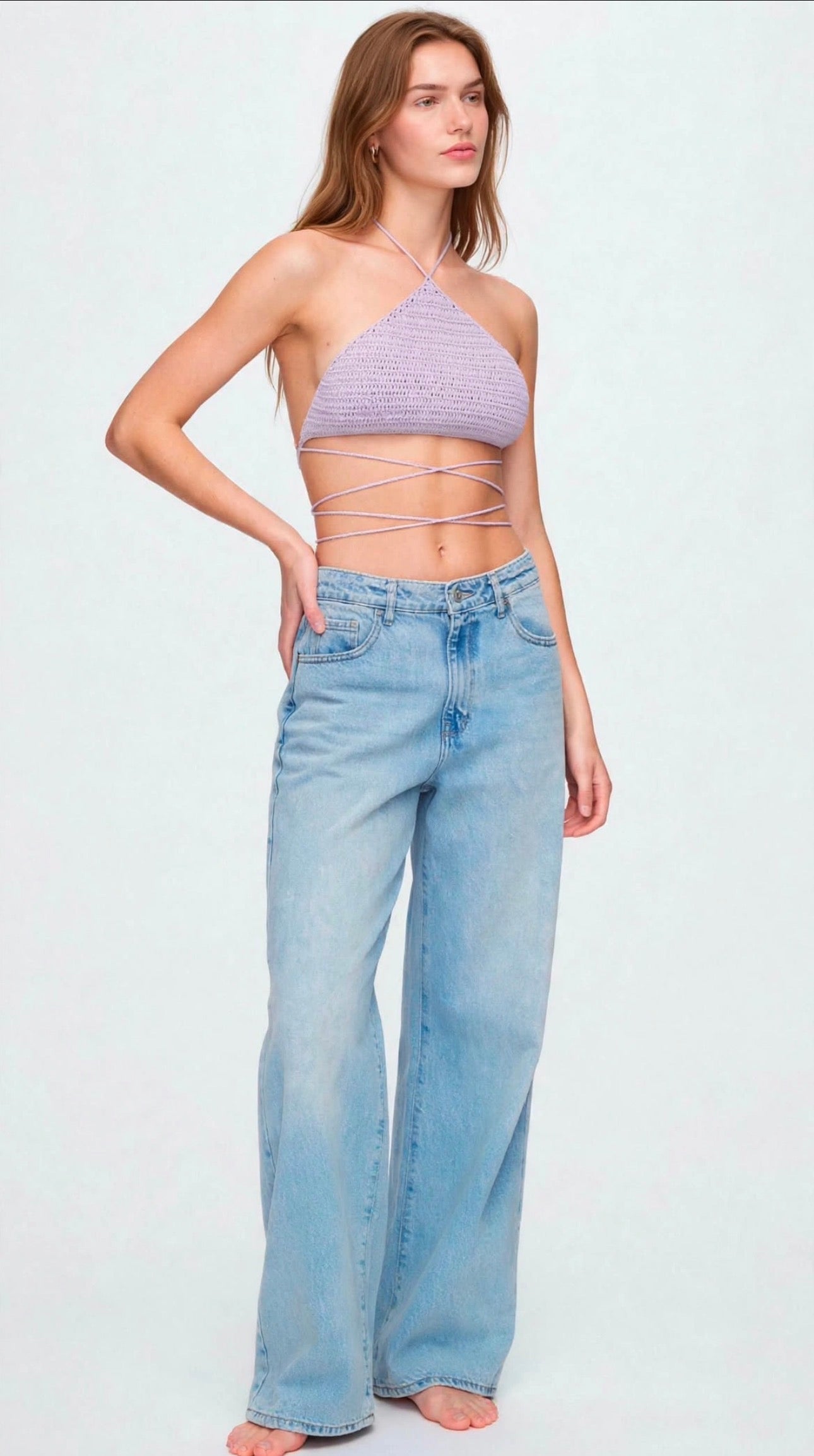 Top Grecia + Panties Shine lila